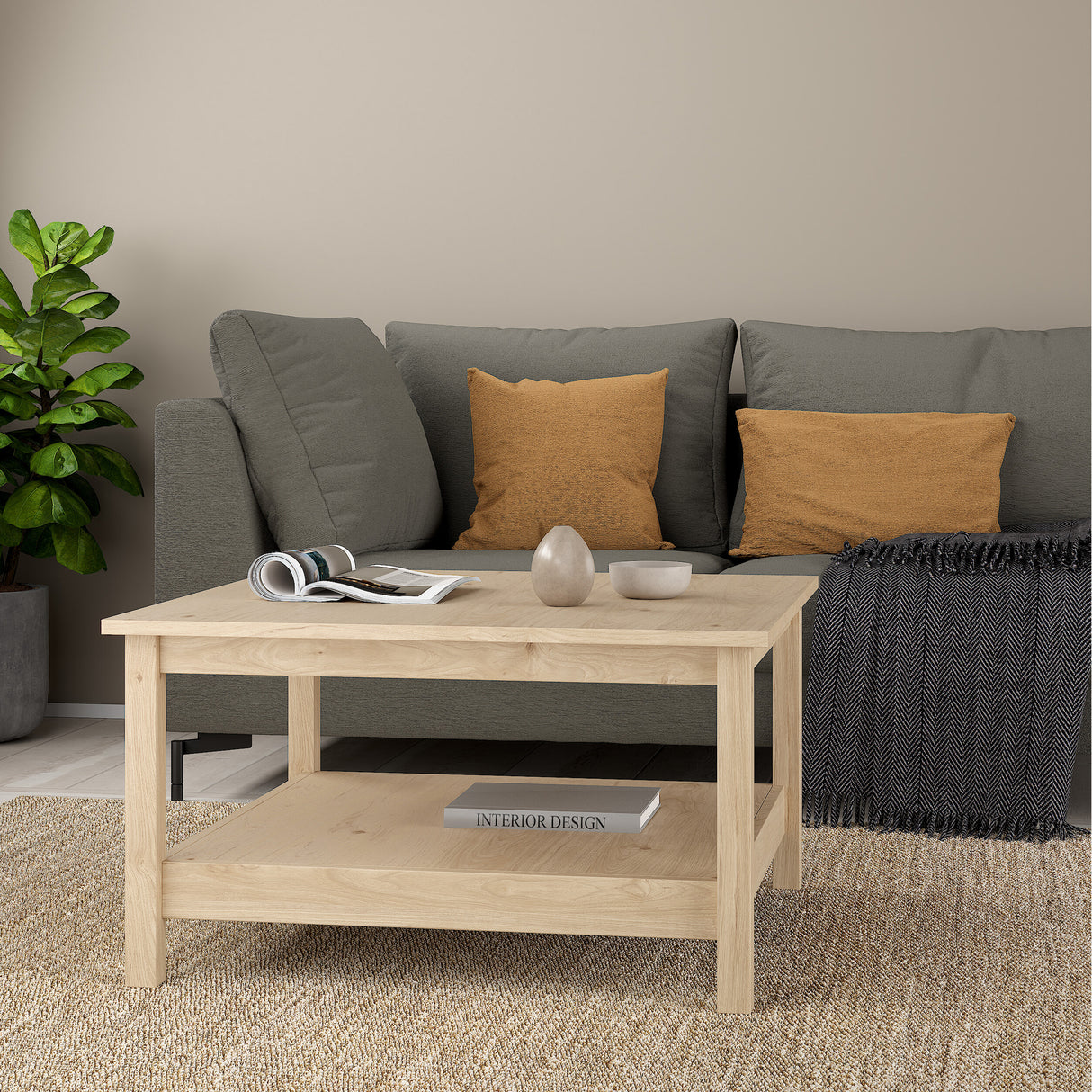 Barcelona Coffee table in Jackson Hickory Oak