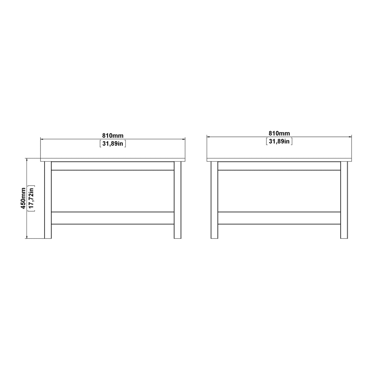 Barcelona Coffee table in Jackson Hickory Oak