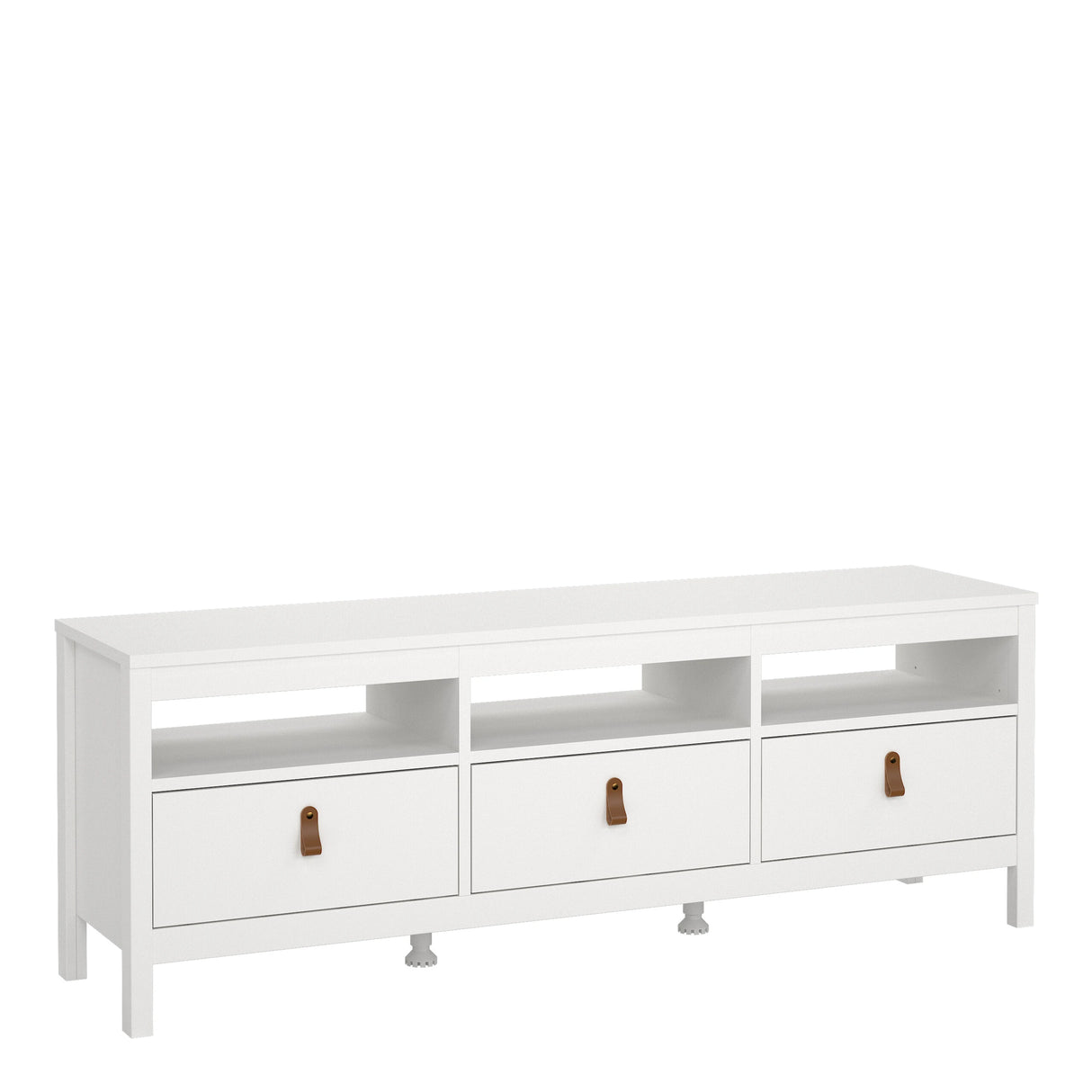 Barcelona TV Unit 3 Drawers in White