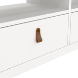 Barcelona TV Unit 3 Drawers in White