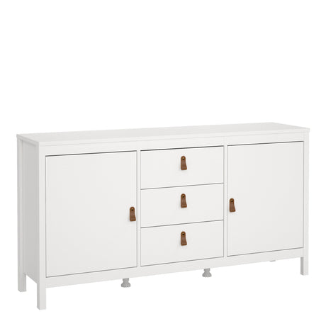 Barcelona Sideboard 2 Doors + 3 Drawers in White