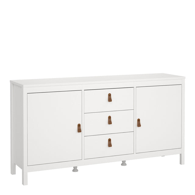 Barcelona Sideboard 2 Doors + 3 Drawers in White
