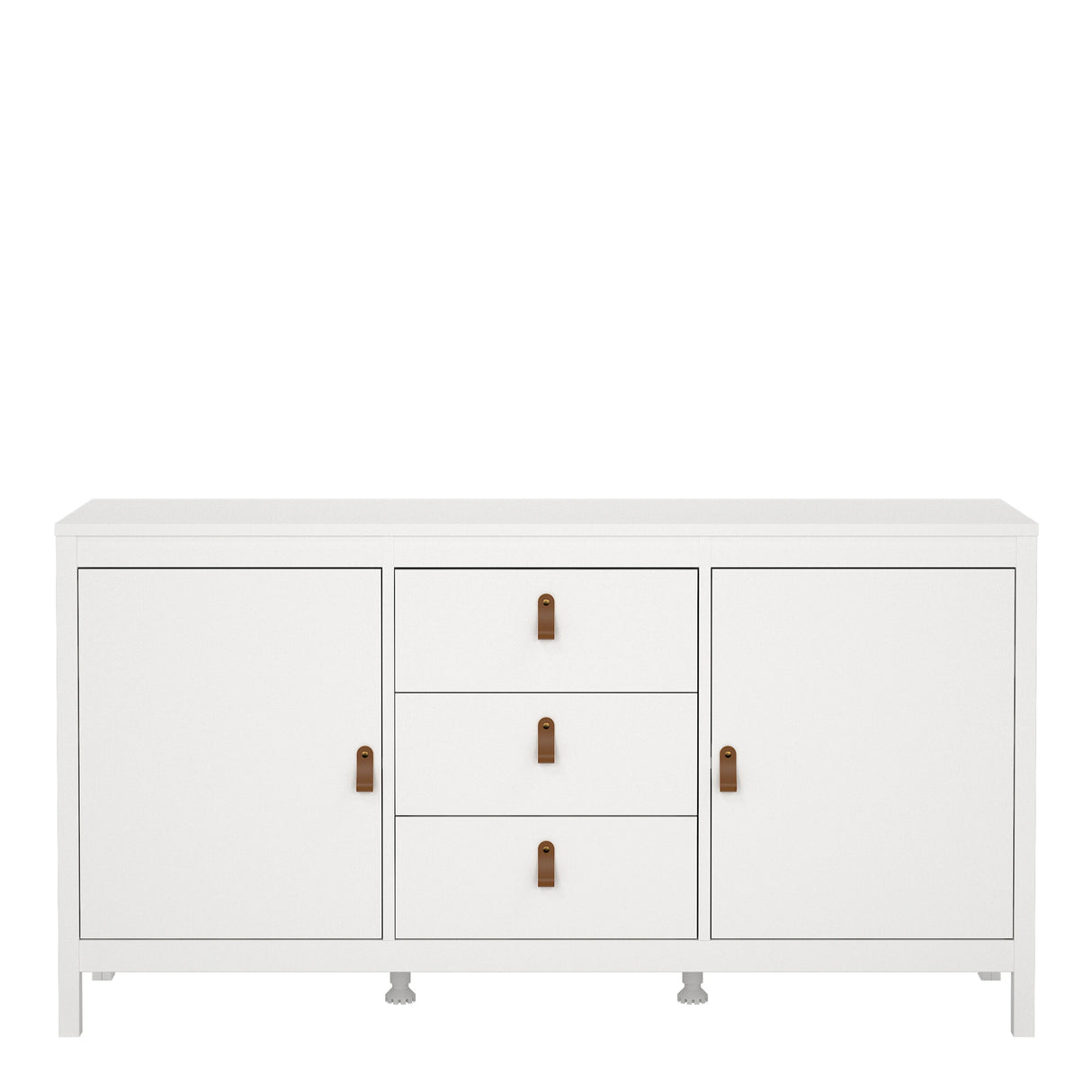 Barcelona Sideboard 2 Doors + 3 Drawers in White