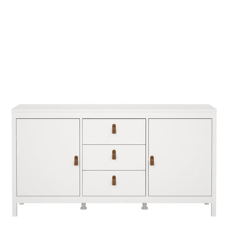Barcelona Sideboard 2 Doors + 3 Drawers in White