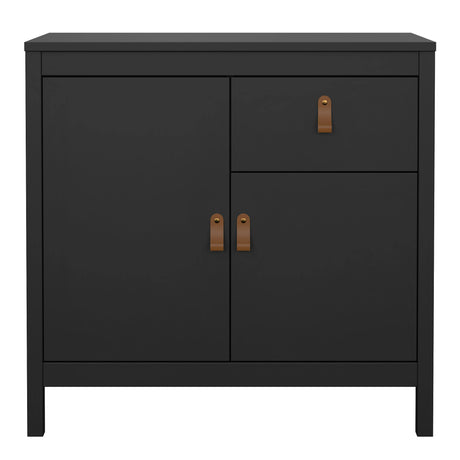 Barcelona Sideboard 2 Doors 1 Drawer in Matt Black