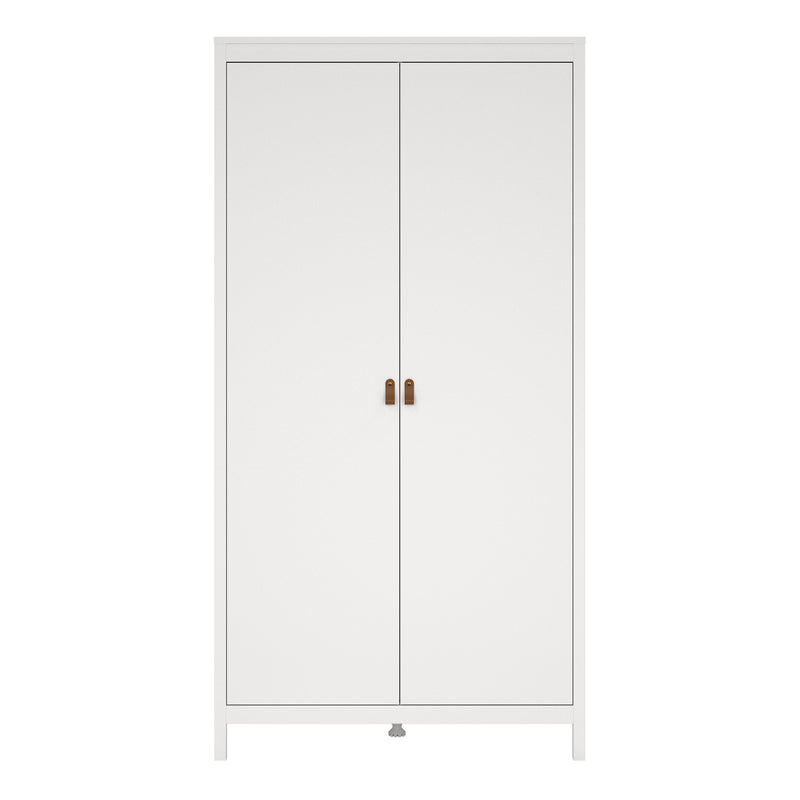 Barcelona Wardrobe with 2 Doors in White