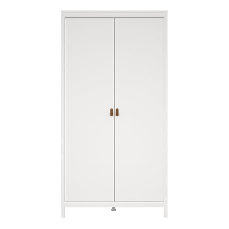Barcelona Wardrobe with 2 Doors in White