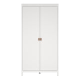Barcelona Wardrobe with 2 Doors in White