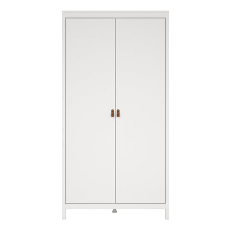Barcelona Wardrobe with 2 Doors in White