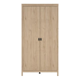 Barcelona Wardrobe with 2 Doors in Jackson Hickory Oak