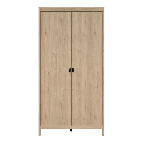Barcelona Wardrobe with 2 Doors in Jackson Hickory Oak
