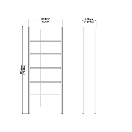 Barcelona Bookcase Black