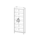 Barcelona Bookcase in Jackson Hickory Oak