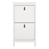 Barcelona Shoe Cabinet 2 Flip Down Doors in White