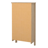 Barcelona Shoe Cabinet 2 Flip Down Doors in Jackson Hickory Oak