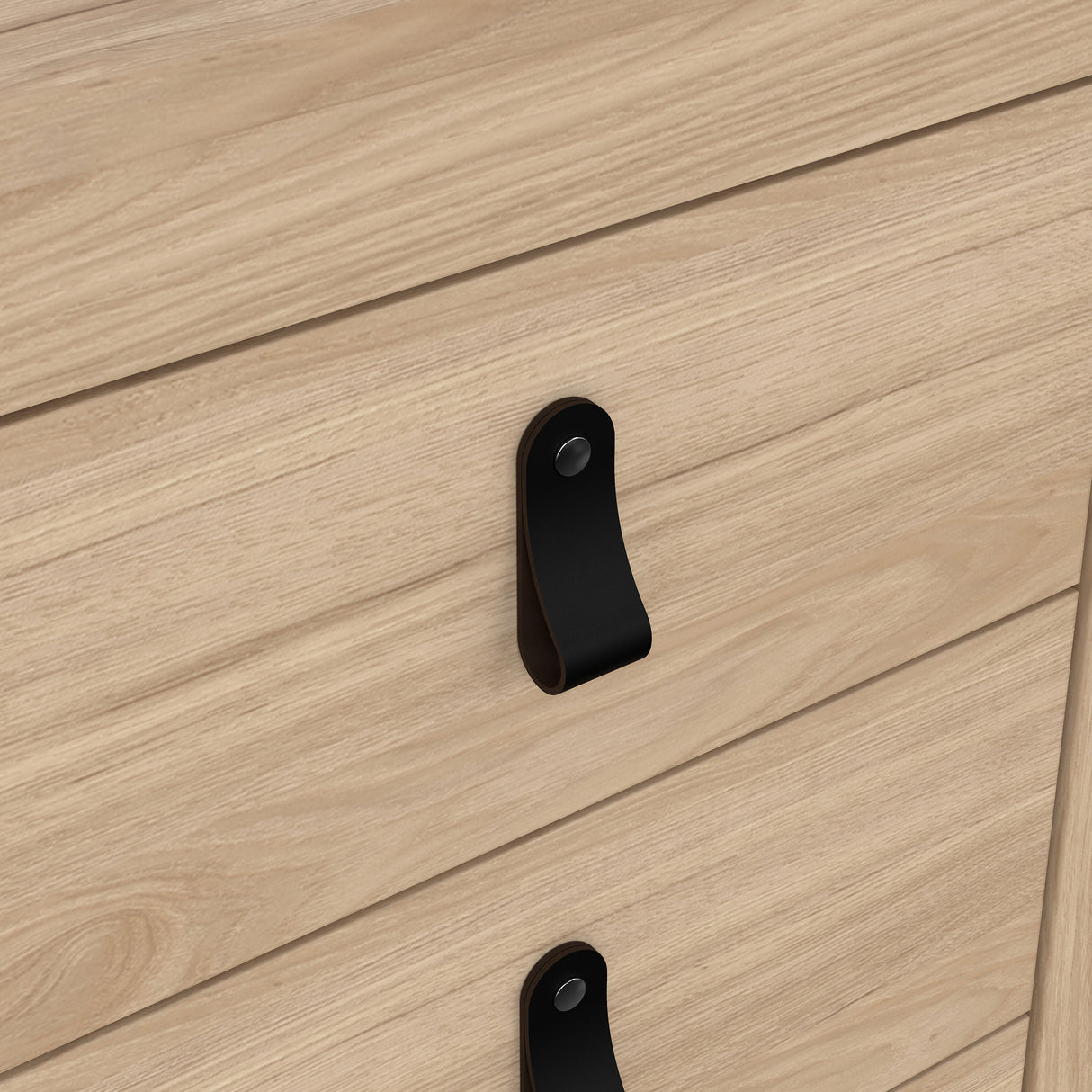 Barcelona Bedside Table 3 drawers in Jackson Hickory Oak