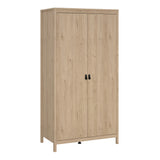 Barcelona Bedroom Package 2 Drawer Bedside 5 Drawer Chest 2 Door Wardrobe in Jackson Hickory Oak