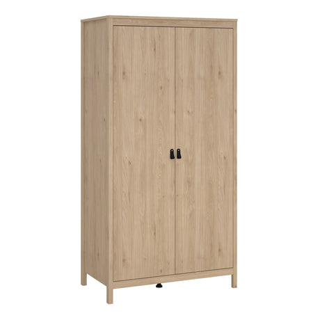 Barcelona Bedroom Package 2 Drawer Bedside 5 Drawer Chest 2 Door Wardrobe in Jackson Hickory Oak