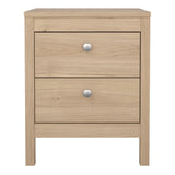 Madrid Bedside Table 2 drawers in Jackson Hickory Oak