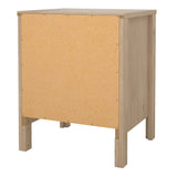 Madrid Bedside Table 2 drawers in Jackson Hickory Oak