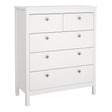 Madrid Chest 3+2 Drawers in White