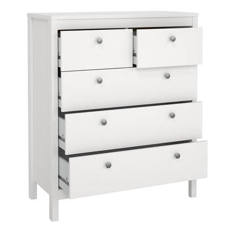 Madrid Chest 3+2 Drawers in White