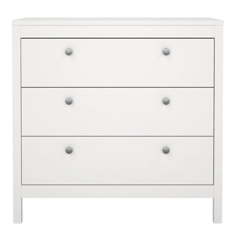 Madrid Chest 3 Drawers in White