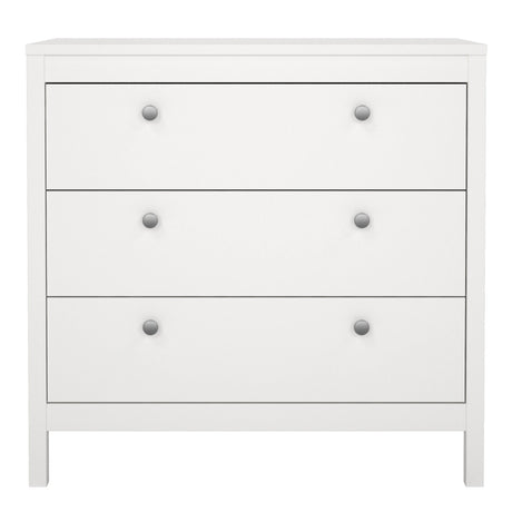 Madrid Chest 3 Drawers in White