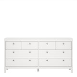 Madrid Double Dresser 4+4 Drawers in White