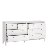 Madrid Double Dresser 4+4 Drawers in White