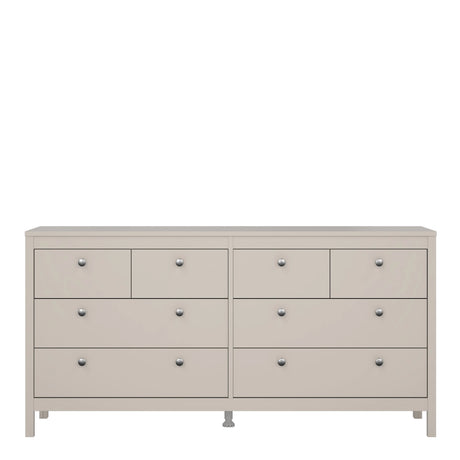 Madrid Double Dresser 4+4 Drawers in Cashmere