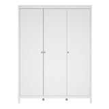 Madrid Wardrobe with 3 Doors in White