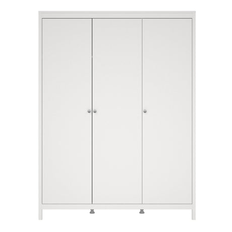Madrid Wardrobe with 3 Doors in White