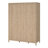 Madrid Wardrobe with 3 doors in Jackson Hickory Oak