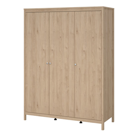 Madrid Wardrobe with 3 doors in Jackson Hickory Oak