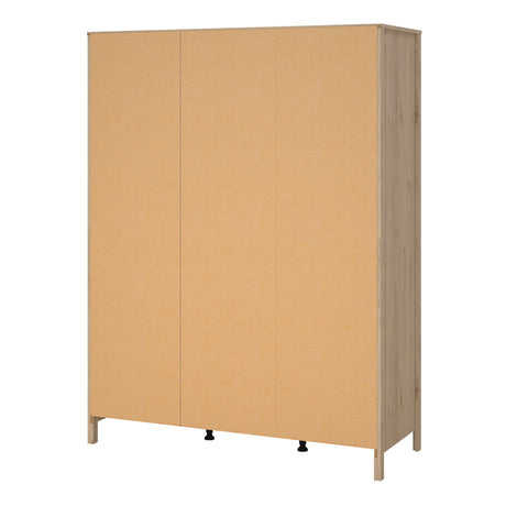 Madrid Wardrobe with 3 doors in Jackson Hickory Oak