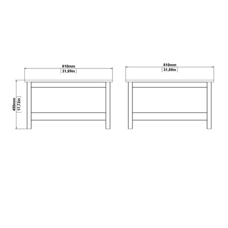 Madrid Coffee Table in White
