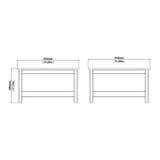 Madrid Coffee Table in Matt Black