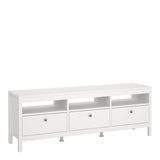 Madrid TV Unit 3 Drawers in White
