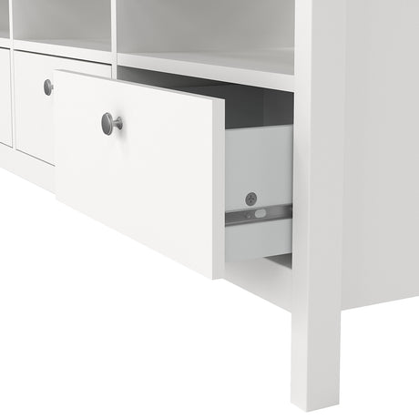 Madrid TV Unit 3 Drawers in White