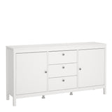 Madrid Sideboard 2 Doors + 3 Drawers in White