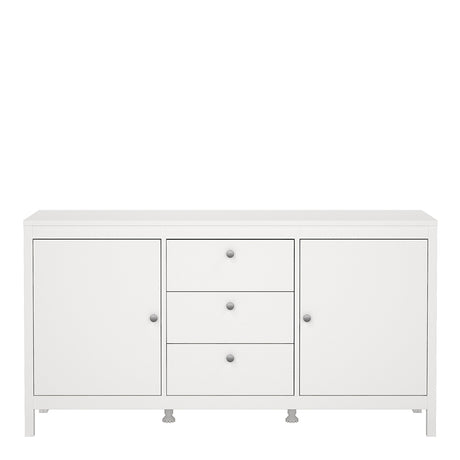 Madrid Sideboard 2 Doors + 3 Drawers in White