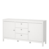 Madrid Sideboard 2 Doors + 3 Drawers in White