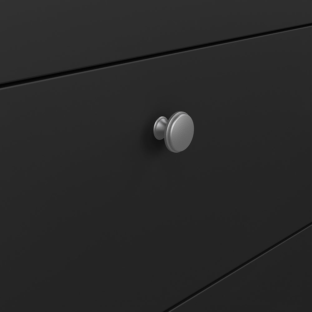 Madrid Sideboard 2 Doors + 3 Drawers in Matt Black