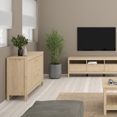 Madrid Sideboard 2 doors + 3 drawers in Jackson Hickory Oak