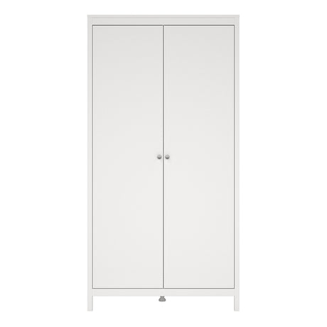 Madrid Wardrobe with 2 Doors in White