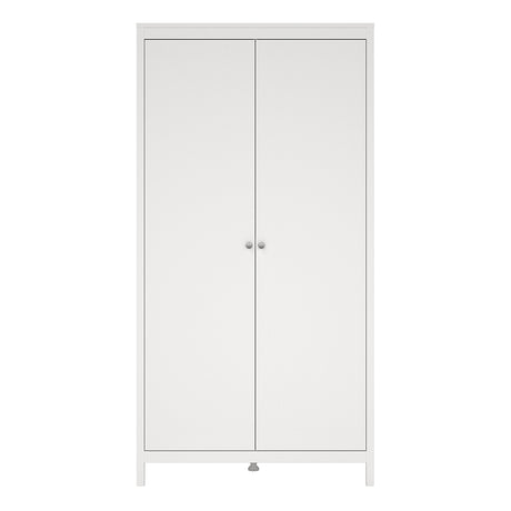 Madrid Wardrobe with 2 Doors in White