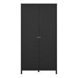 Madrid Wardrobe with 2 Doors in Matt Black