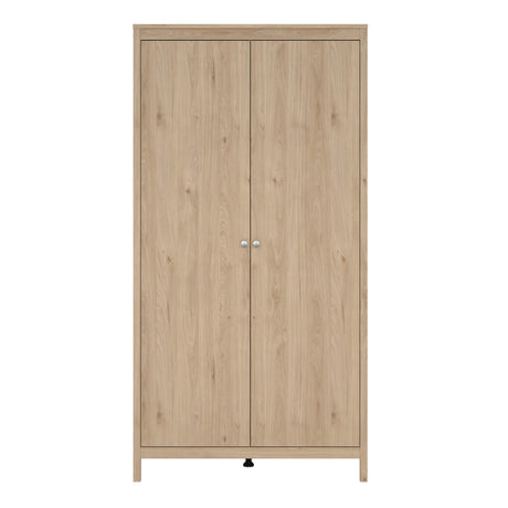 Madrid Wardrobe 2 Doors in Jackson Hickory Oak