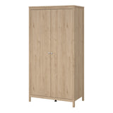 Madrid Wardrobe 2 Doors in Jackson Hickory Oak